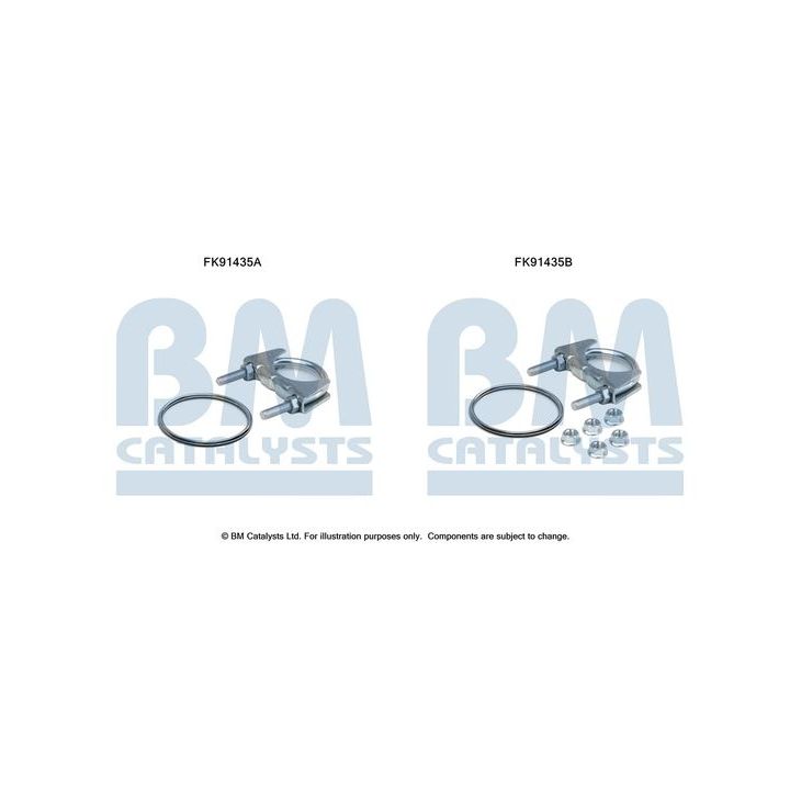 Montavimo komplektas, katalizatoriaus keitiklis BM CATALYSTS FK91435