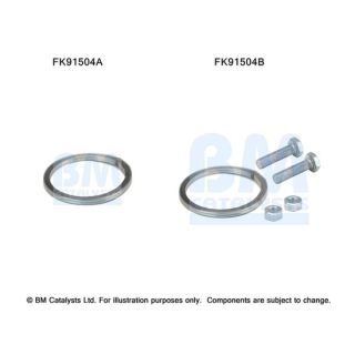 Montavimo komplektas, katalizatoriaus keitiklis BM CATALYSTS FK91504