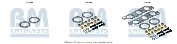 Montavimo komplektas, katalizatoriaus keitiklis BM CATALYSTS FK91508