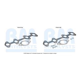 Montavimo komplektas, katalizatoriaus keitiklis BM CATALYSTS FK91515