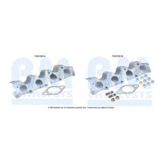 Montavimo komplektas, katalizatoriaus keitiklis BM CATALYSTS FK91561