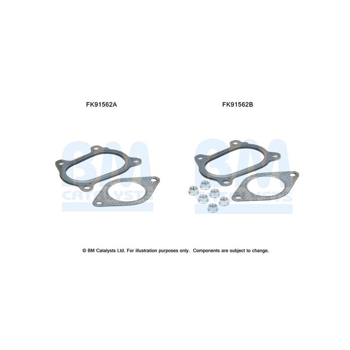 Montavimo komplektas, katalizatoriaus keitiklis BM CATALYSTS FK91562