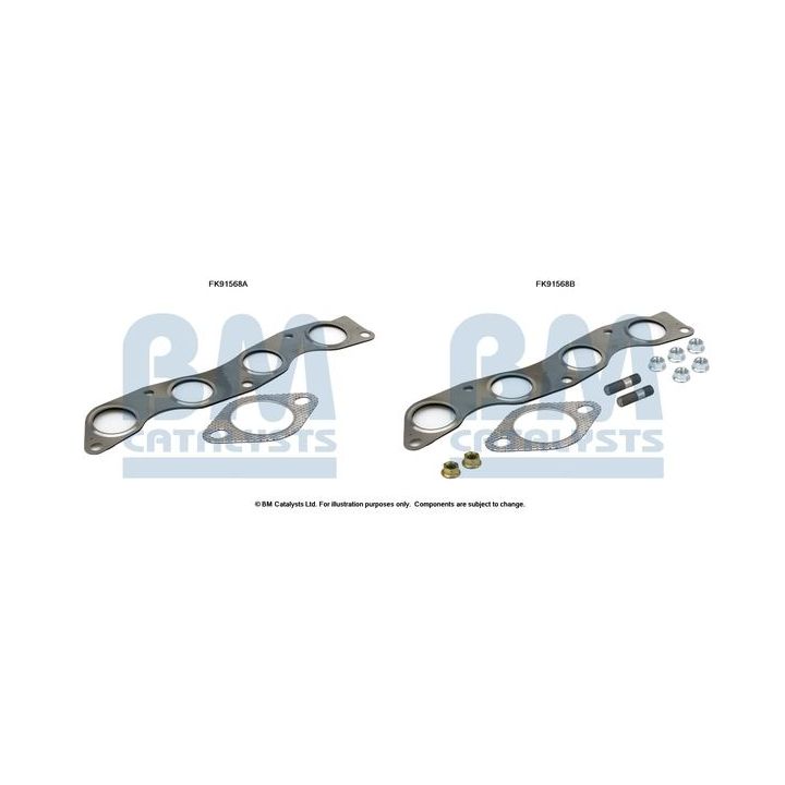 Montavimo komplektas, katalizatoriaus keitiklis BM CATALYSTS FK91568