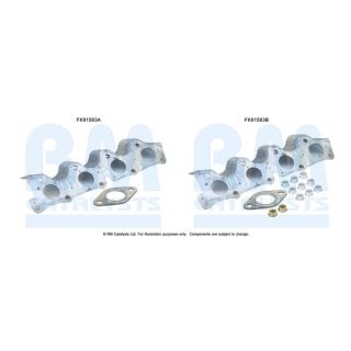 Montavimo komplektas, katalizatoriaus keitiklis BM CATALYSTS FK91593