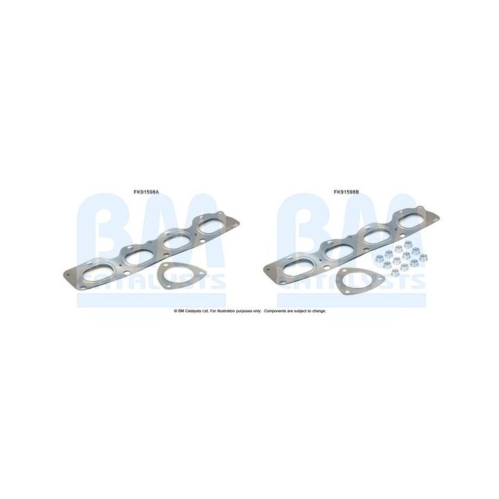 Montavimo komplektas, katalizatoriaus keitiklis BM CATALYSTS FK91598