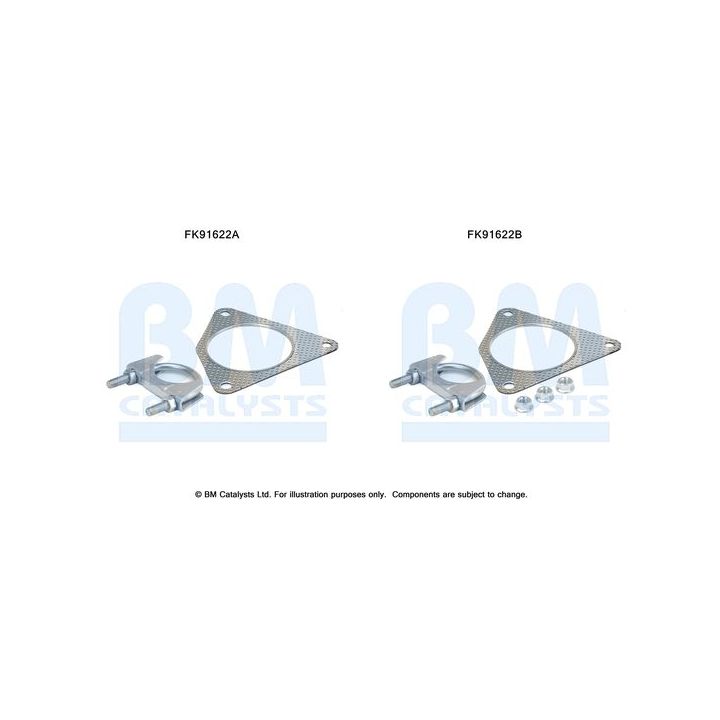 Montavimo komplektas, katalizatoriaus keitiklis BM CATALYSTS FK91622