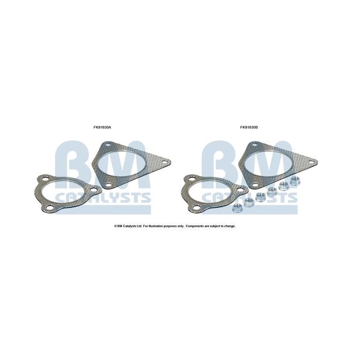 Montavimo komplektas, katalizatoriaus keitiklis BM CATALYSTS FK91630