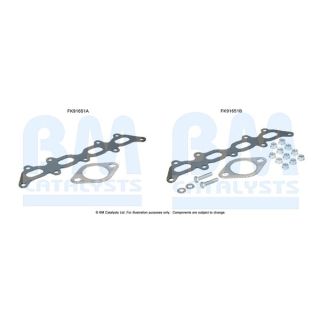 Montavimo komplektas, katalizatoriaus keitiklis BM CATALYSTS FK91651