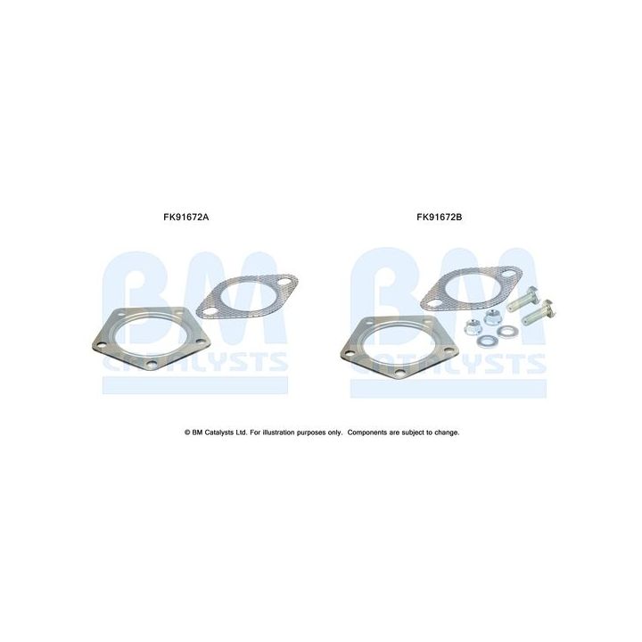 Montavimo komplektas, katalizatoriaus keitiklis BM CATALYSTS FK91672