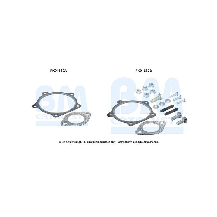 Montavimo komplektas, katalizatoriaus keitiklis BM CATALYSTS FK91689