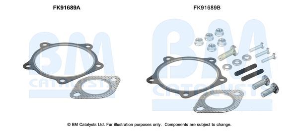 Montavimo komplektas, katalizatoriaus keitiklis BM CATALYSTS FK91689