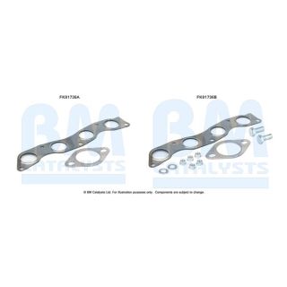 Montavimo komplektas, katalizatoriaus keitiklis BM CATALYSTS FK91736