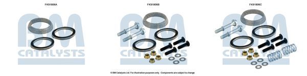 Montavimo komplektas, katalizatoriaus keitiklis BM CATALYSTS FK91806