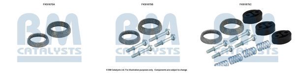Montavimo komplektas, katalizatoriaus keitiklis BM CATALYSTS FK91875