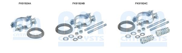 Montavimo komplektas, katalizatoriaus keitiklis BM CATALYSTS FK91924