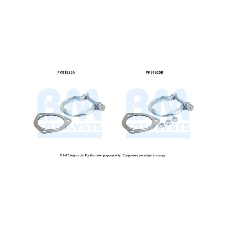 Montavimo komplektas, katalizatoriaus keitiklis BM CATALYSTS FK91925