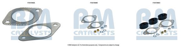 Montavimo komplektas, katalizatoriaus keitiklis BM CATALYSTS FK91968