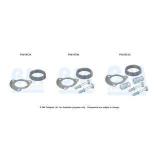 Montavimo komplektas, katalizatoriaus keitiklis BM CATALYSTS FK91973