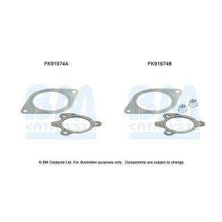 Montavimo komplektas, katalizatoriaus keitiklis BM CATALYSTS FK91974