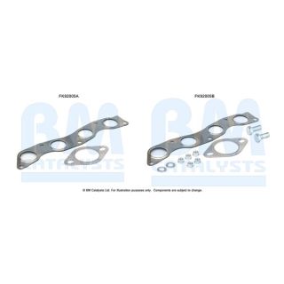 Montavimo komplektas, katalizatoriaus keitiklis BM CATALYSTS FK92005