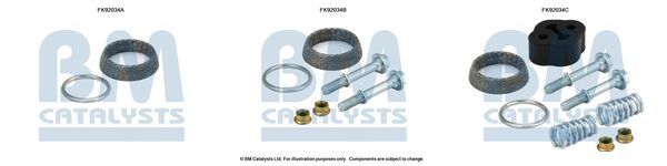 Montavimo komplektas, katalizatoriaus keitiklis BM CATALYSTS FK92034