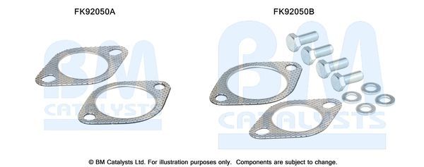 Montavimo komplektas, katalizatoriaus keitiklis BM CATALYSTS FK92050