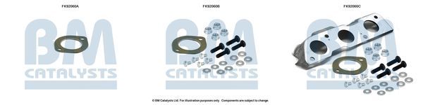 Montavimo komplektas, katalizatoriaus keitiklis BM CATALYSTS FK92060