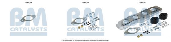 Montavimo komplektas, katalizatoriaus keitiklis BM CATALYSTS FK92073