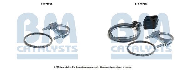 Montavimo komplektas, katalizatoriaus keitiklis BM CATALYSTS FK92123
