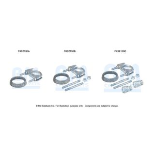 Montavimo komplektas, katalizatoriaus keitiklis BM CATALYSTS FK92136