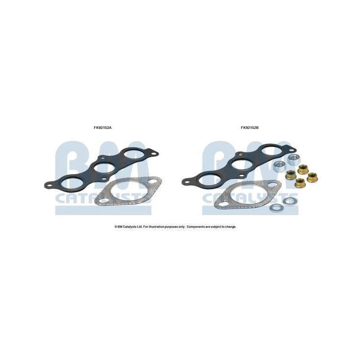 Montavimo komplektas, katalizatoriaus keitiklis BM CATALYSTS FK92152