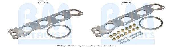 Montavimo komplektas, katalizatoriaus keitiklis BM CATALYSTS FK92157