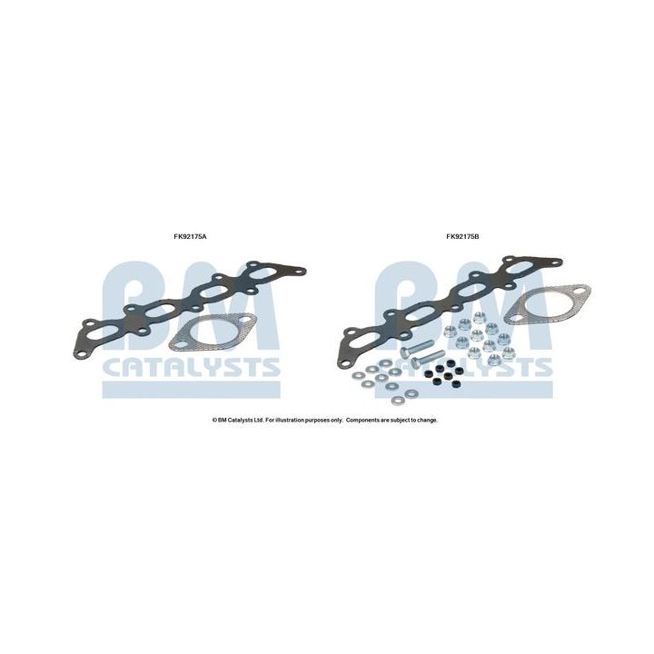 Montavimo komplektas, katalizatoriaus keitiklis BM CATALYSTS FK92175