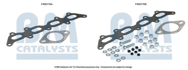 Montavimo komplektas, katalizatoriaus keitiklis BM CATALYSTS FK92175