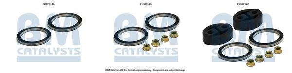 Montavimo komplektas, katalizatoriaus keitiklis BM CATALYSTS FK92214