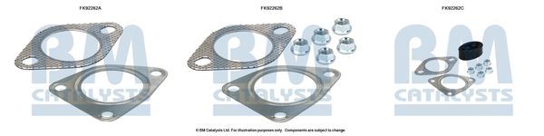 Montavimo komplektas, katalizatoriaus keitiklis BM CATALYSTS FK92262