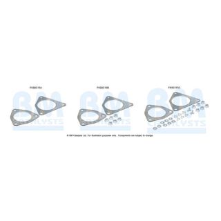 Montavimo komplektas, katalizatoriaus keitiklis BM CATALYSTS FK92315