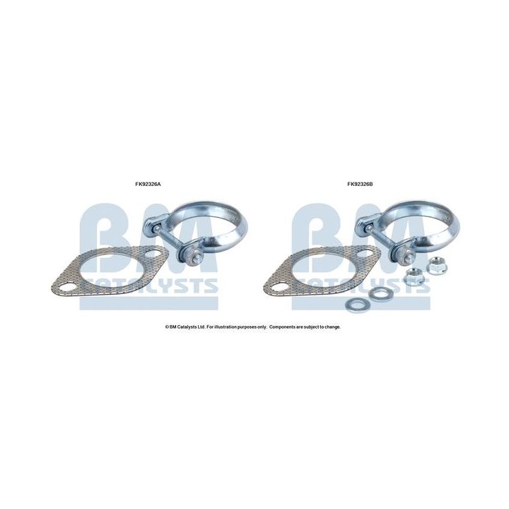 Montavimo komplektas, katalizatoriaus keitiklis BM CATALYSTS FK92326