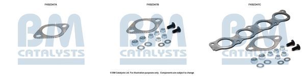 Montavimo komplektas, katalizatoriaus keitiklis BM CATALYSTS FK92347