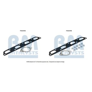 Montavimo komplektas, katalizatoriaus keitiklis BM CATALYSTS FK92355