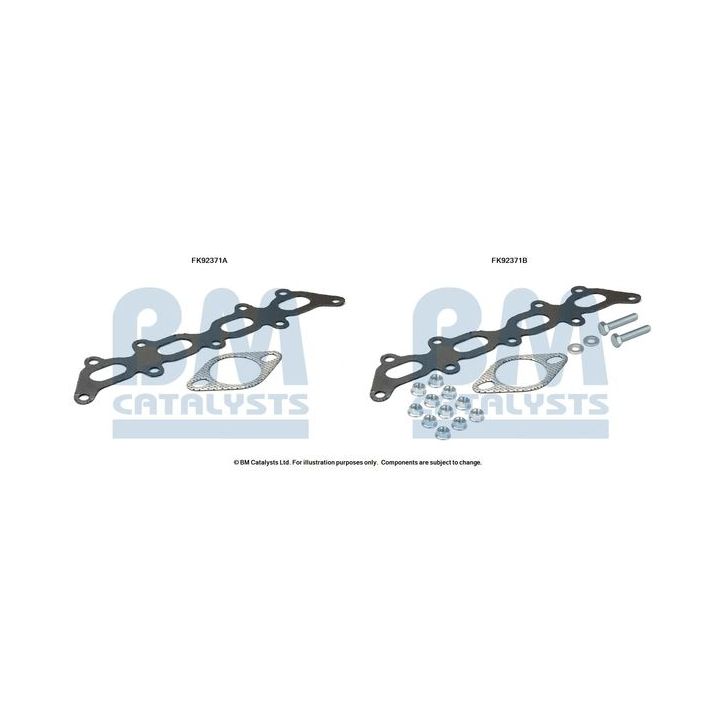 Montavimo komplektas, katalizatoriaus keitiklis BM CATALYSTS FK92371