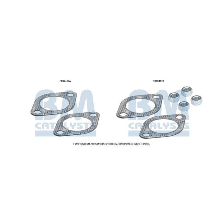 Montavimo komplektas, katalizatoriaus keitiklis BM CATALYSTS FK92417