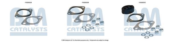 Montavimo komplektas, katalizatoriaus keitiklis BM CATALYSTS FK92653