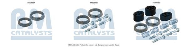 Montavimo komplektas, katalizatoriaus keitiklis BM CATALYSTS FK92690