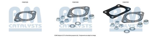 Montavimo komplektas, katalizatoriaus keitiklis BM CATALYSTS FK92722