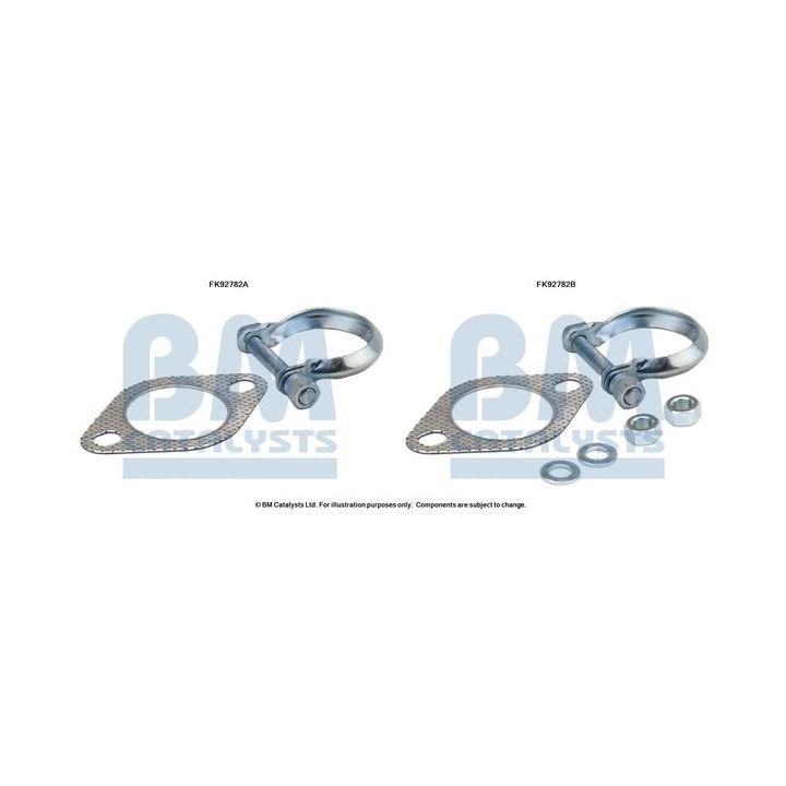 Montavimo komplektas, katalizatoriaus keitiklis BM CATALYSTS FK92782