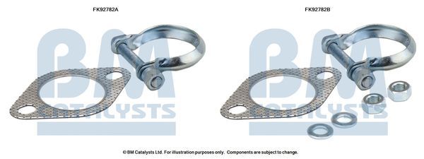 Montavimo komplektas, katalizatoriaus keitiklis BM CATALYSTS FK92782