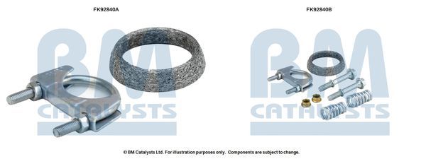 Montavimo komplektas, katalizatoriaus keitiklis BM CATALYSTS FK92840