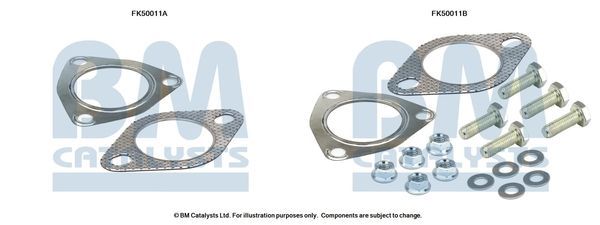 Montavimo komplektas, išmetimo vamzdis BM CATALYSTS FK50011