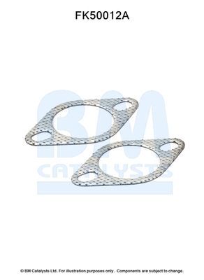 Montavimo komplektas, išmetimo vamzdis BM CATALYSTS FK50012